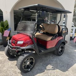 Club Car® 2027 Onward Candy Apple Red® 4 seater Gas Lifted