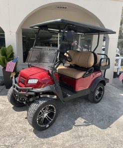 Club Car® 2027 Onward Candy Apple Red® 4 seater Gas Lifted